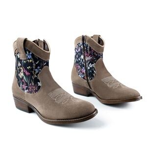 Inkkas Floral Monterray Coastal Cowboy Cowgirl Western Booties